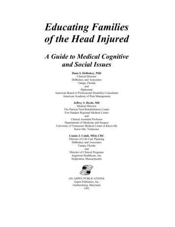 Educating Families Of The Head Injured