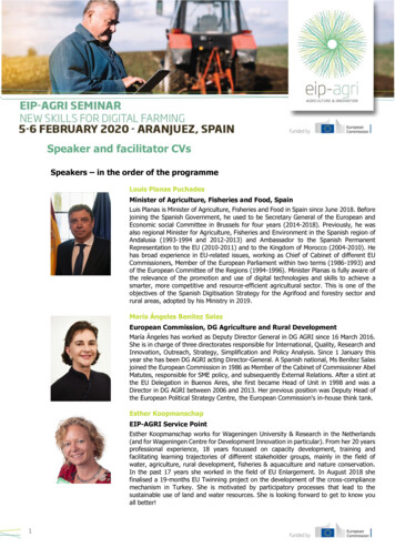 Speaker And Facilitator CVs - European Commission