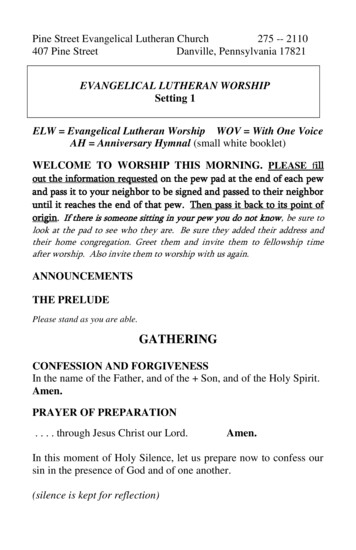 ELW Evangelical Lutheran Worship WOV With One 