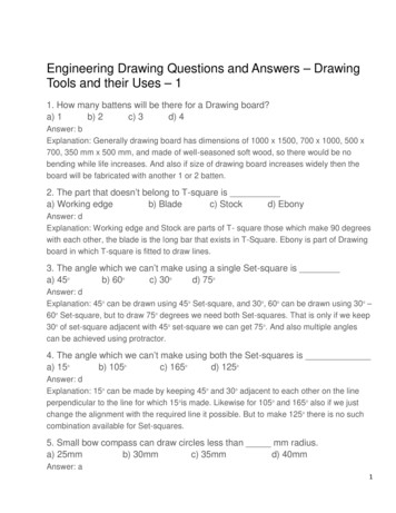 Engineering Drawing Questions And Answers – Drawing 