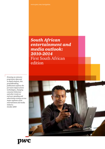 Entertainment And Media Outlook 2010-2014 - PwC South Africa