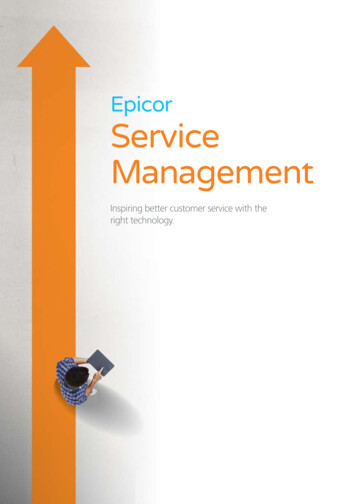 Epicor Service Management - Epicor Kinetic ERP Consulting