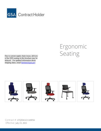 Ergonomic Seating - GSA