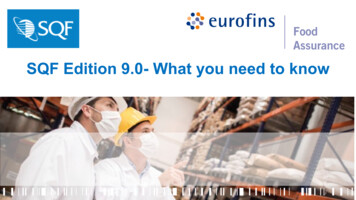 SQF Edition 9.0- What You Need To Know - Eurofins Scientific