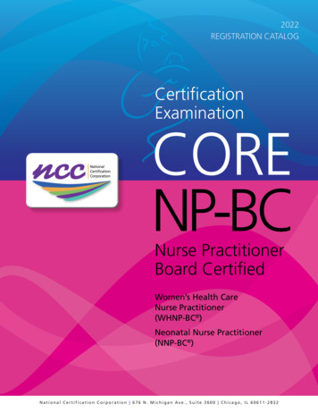 Certification Examination CORE NP-BC