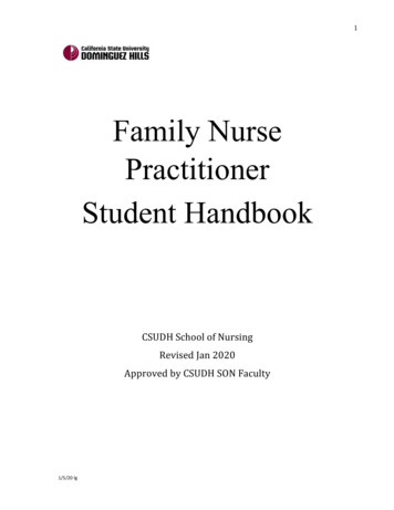 Family Nurse Practitioner Handbook Sept 2019