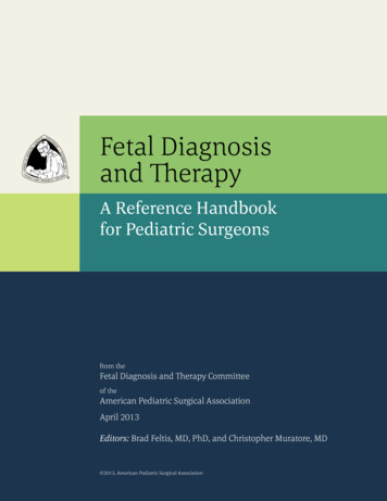 Fetal Diagnosis And Therapy - Cdn.ymaws 