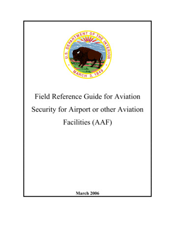 Field Reference Guide For Aviation Security For Airport Or .