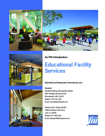 An FNI Introduction: Educational Facility Services