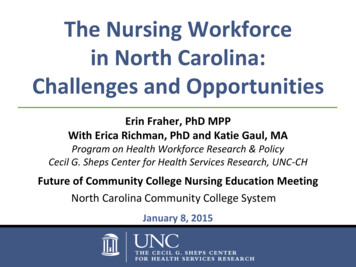 The Nursing Workforce In North Carolina: Challenges And Opportunities