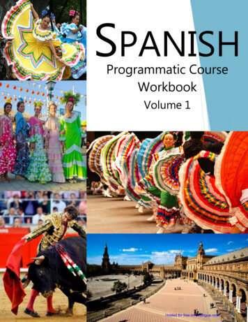 FSI - Spanish Programmatic Course - Volume 1 - Workbook