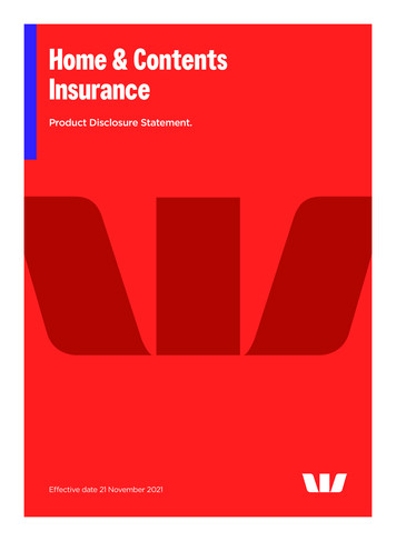 Home & Contents Insurance - Westpac