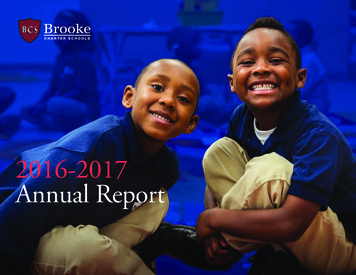 2016-2017 Annual Report - Brooke Charter Schools