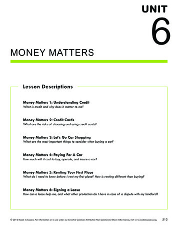 Money Matters - Xap