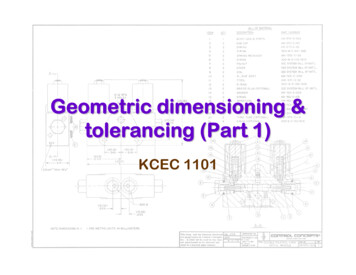 9a- Geometric Dimensioning & Tolerancing