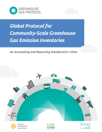 Global Protocol For Community-Scale Greenhouse Gas Emission . - Chicago