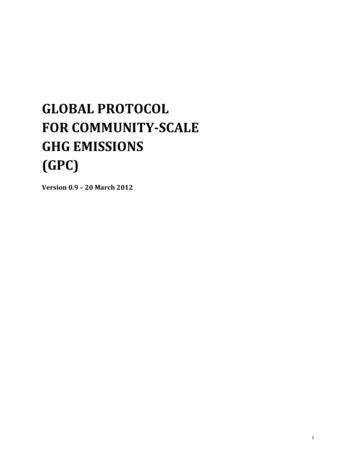 Global Protocol For Community-scale Ghg Emissions (Gpc)