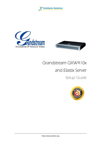 Grandstream GXW410x And Elastix Server - Spiceworks