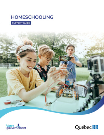 Homeschooling - Support Guide - Quebec.ca