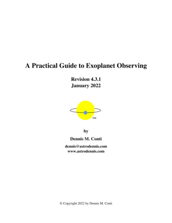 A Practical Guide To Exoplanet Observing