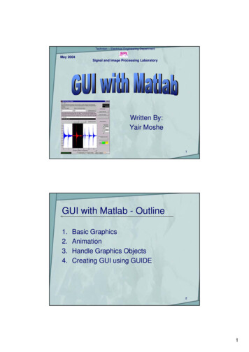 GUI With Matlab - Columbia University