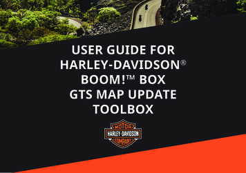 User Guide For Harley-davidson Boom! Box Gts Map Update Toolbox