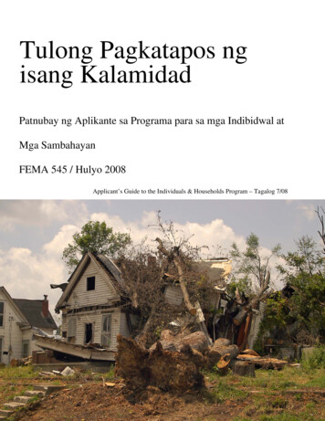Tulong Pagkatapos Ng Isang Kalamidad - FEMA