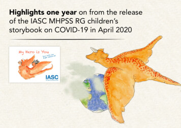 Hihihs One Year On From The Release Of The IASC MHPSS RG .