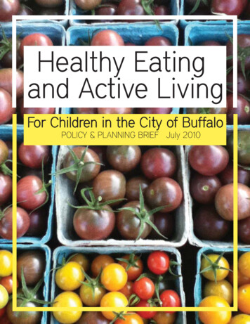 Healthy Eating And Active Living - University At Buffalo
