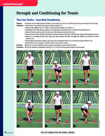 Strength And Conditioning For Tennis