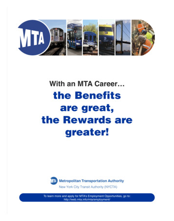 With An MTA Career The Benefits Are Great . - Home MTA