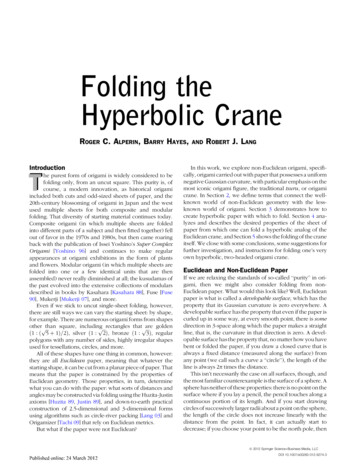 Folding The Hyperbolic Crane - SJSU