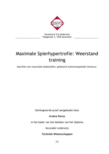 Maximale Spierhypertrofie: Weerstand Training