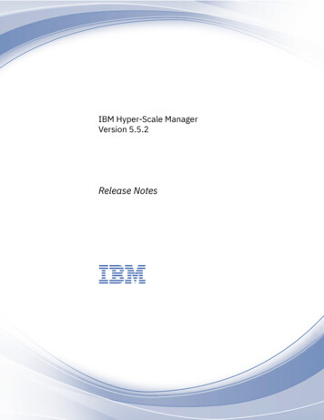 Version 5.5.2 IBM Hyper-Scale Manager