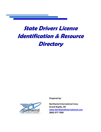 State Drivers License Identification & Resource Directory