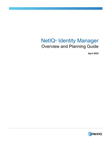 NetIQ Identity Manager - Archive 
