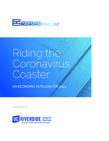 Riding The Coronavirus Coaster - UCR Center For Economic .