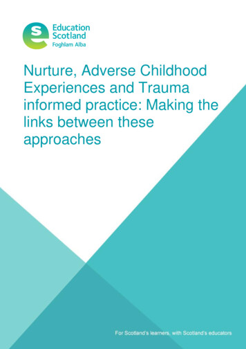 Nurture, Adverse Childhood Experiences And Trauma 