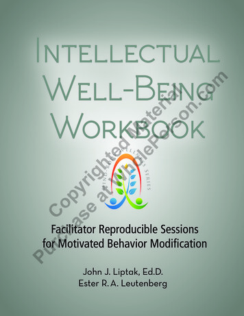 IntroductIon Intellectual Well-Being Workbook