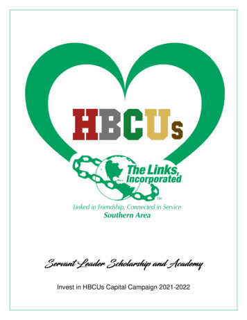 Invest In HBCUs Capital Campaign 2021-2022 - The Links, Incorporated