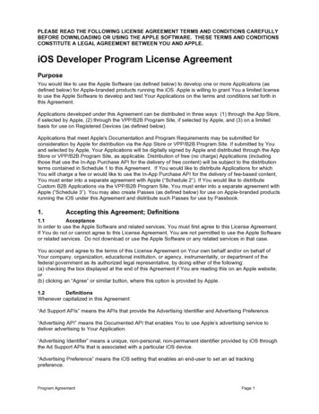 IOS Developer Program License Agreement