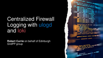 Centralized Firewall Logging With Ulogd And Loki - Indico