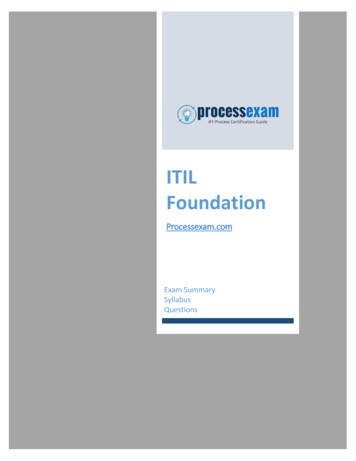 ITIL Foundation - Process Exam