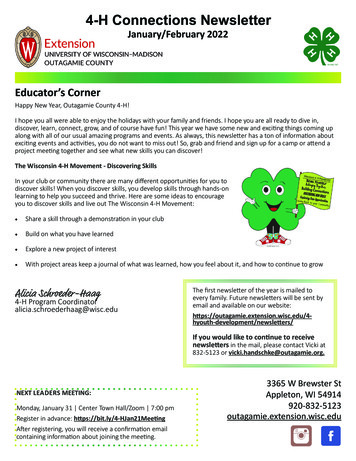 4-H Connections Newsletter