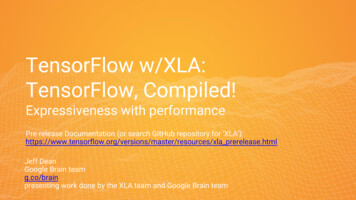 TensorFlow W/XLA: TensorFlow, Compiled!