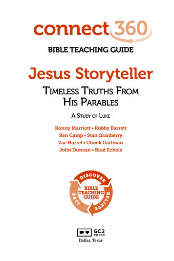 BIBLE TEACHING GUIDE Jesus Storyteller