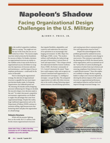 Facing Organizational Design Challenges In The U.S. Military