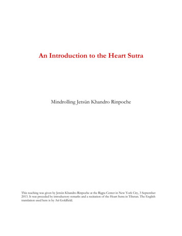 Introduction To The Heart Sutra - Khandro Rinpoche
