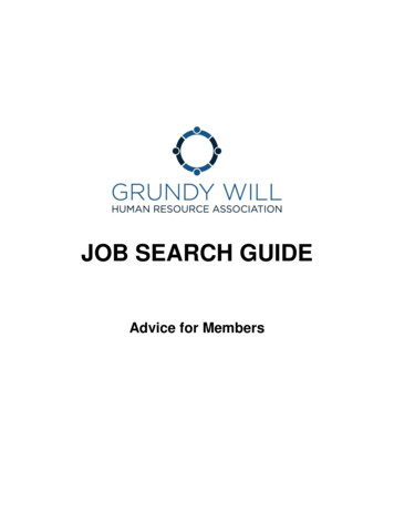 JOB SEARCH GUIDE - Home Grundy Will HR Association