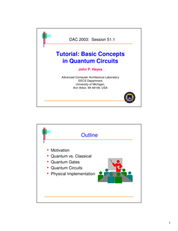 Tutorial: Basic Concepts In Quantum Circuits